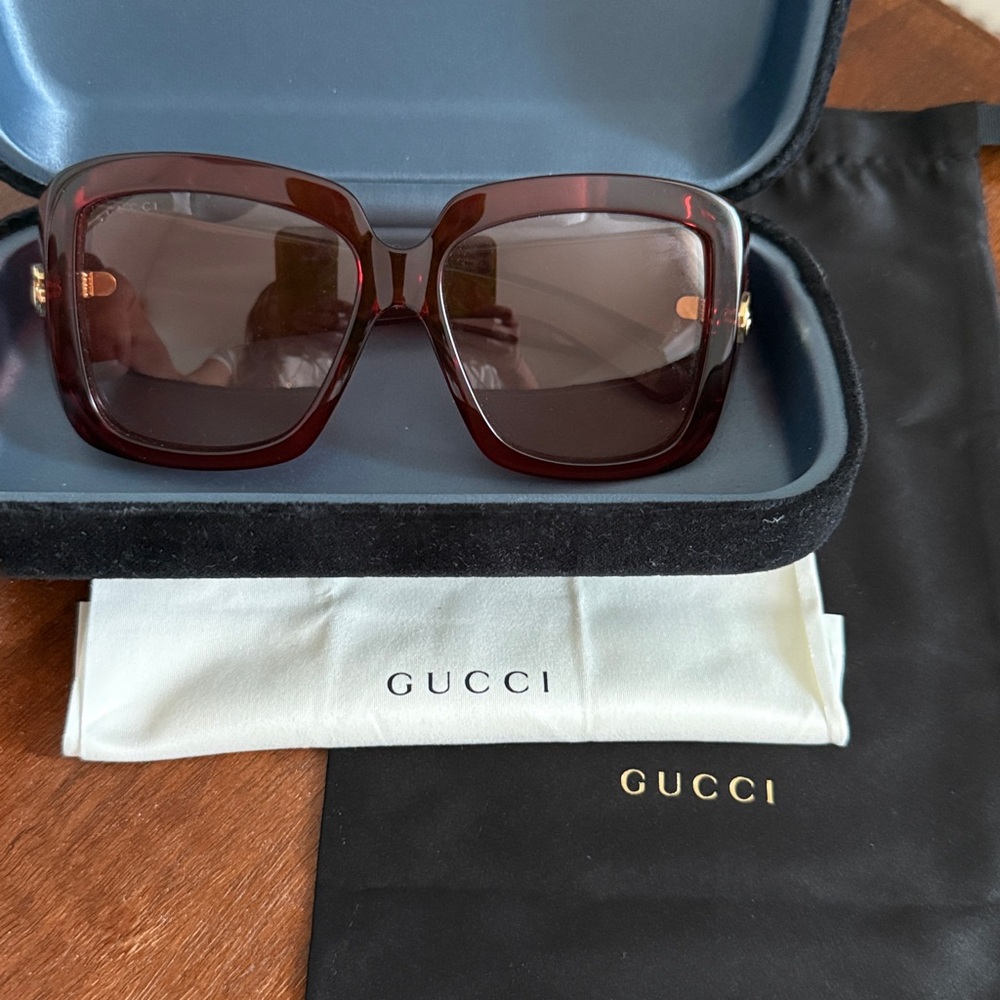Gucci Gg Corner Rectangular Sunglasses - image 7